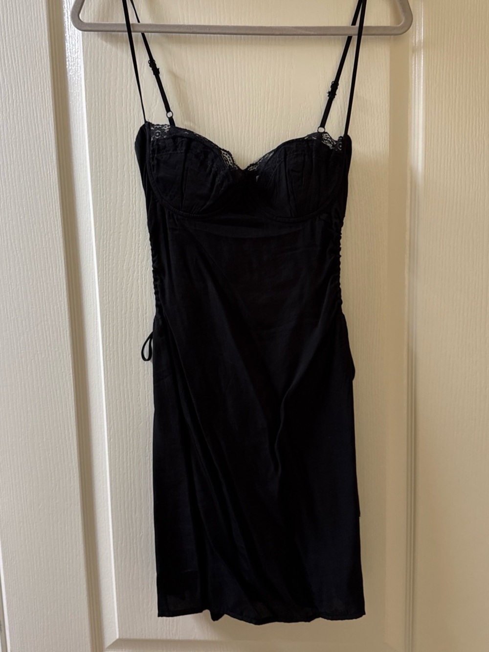 Princess Polly Black Lace Detail Slip Dress